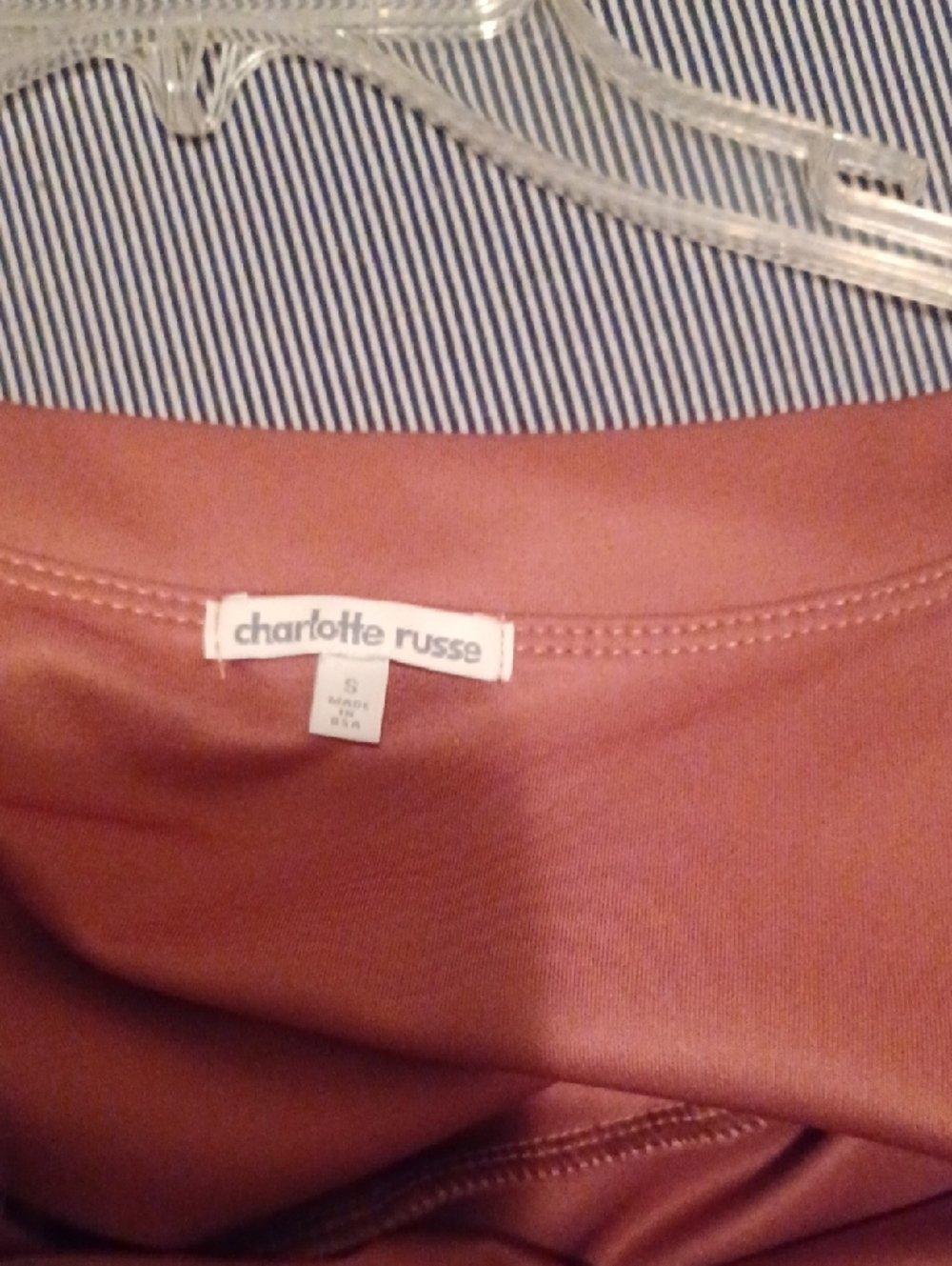 <> Charlotte Russe Off-Shoulder High-Low Dress in Dusty Rose Color Women's Small - Picture 3 of 10
